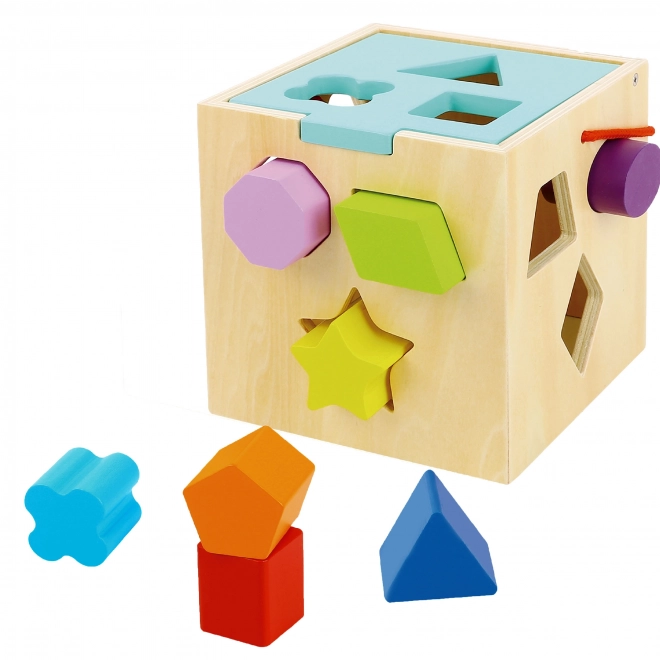 Drvena kocka s oblicima TOOKY TOY