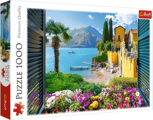Puzzle 1000 dijelova – pogled na jezero Como Trefl