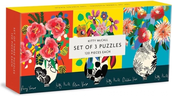 Galison Puzzle set Kitty McCall 120 dijelova 3-u-1