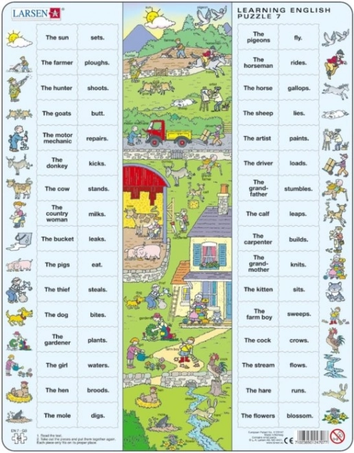 Puzzle Engleski na selu 64 dijelova