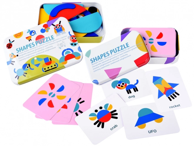 Drvena slagalica Montessori Tangram