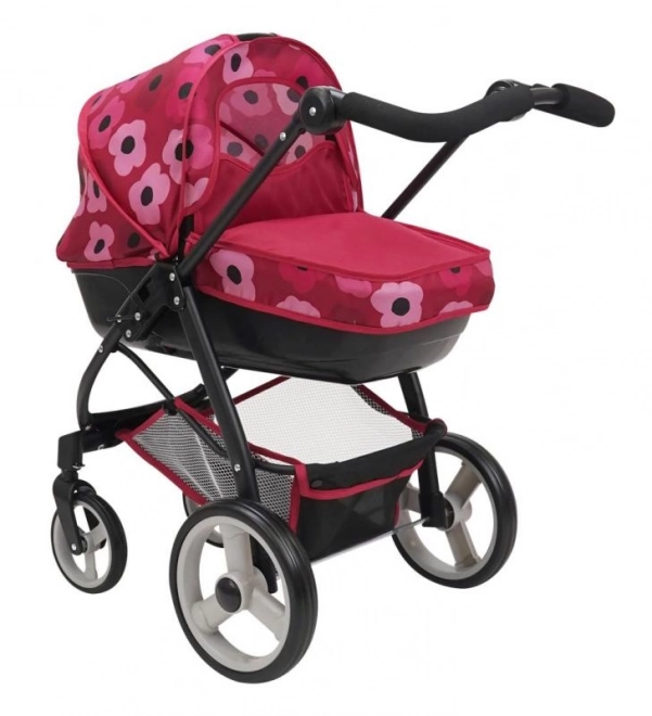 Kolica za lutke 2u1 - Bella Poppy Red