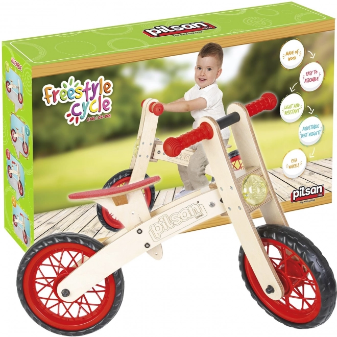 Pilsan Freestyle crveni dječji bicikl bez pedala