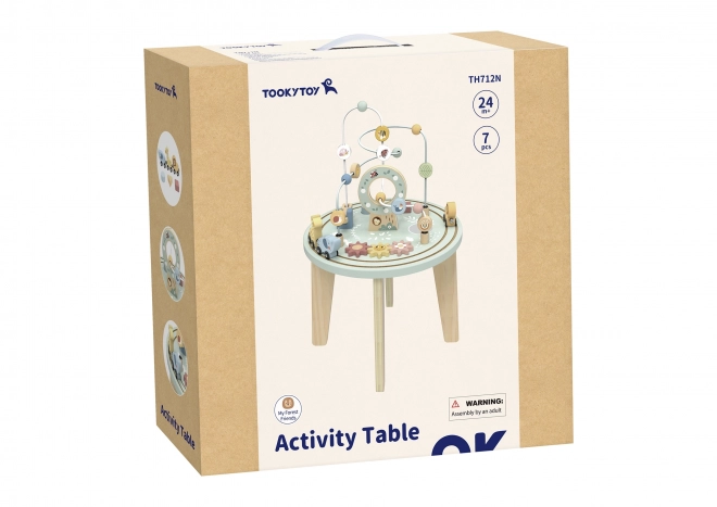 Drveni Montessori stol s aktivnostima TOOKY TOY