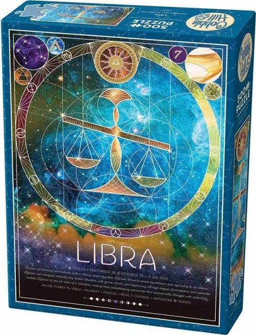 COBBLE HILL Puzzle Znamenje zodijaka: Vage 500 dijelova