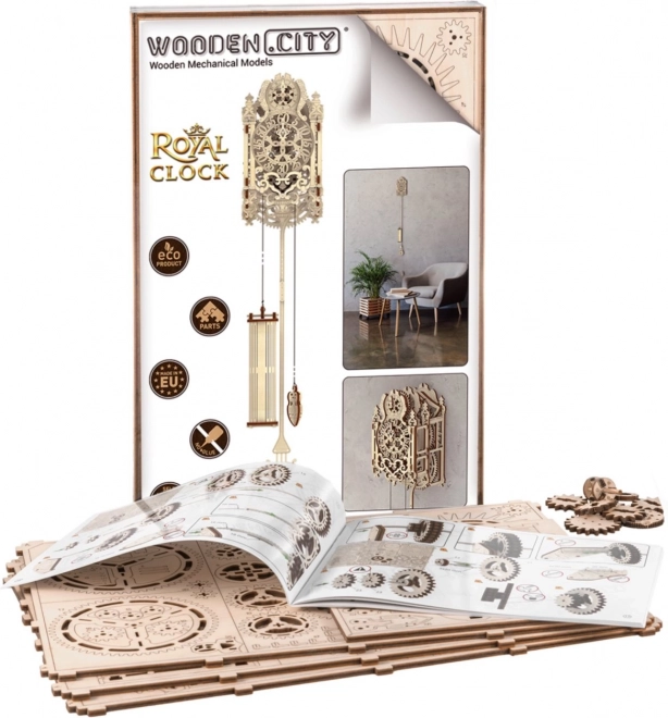 Drveni 3D puzzle Kraljevski sat