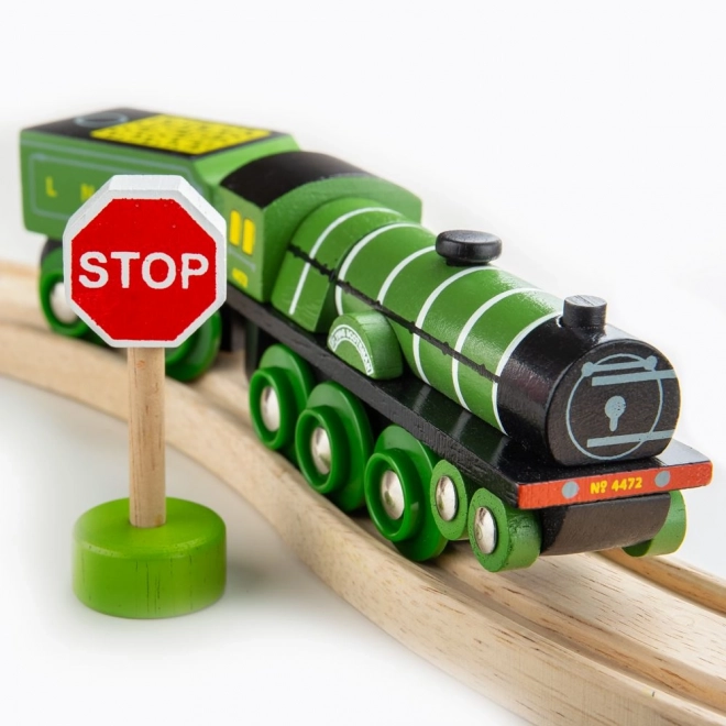 Bigjigs Rail Drvena replika lokomotive Flying Scotsman