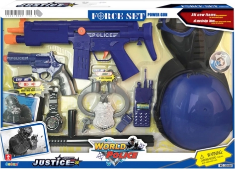 Policijski set s kacigom MAC TOYS