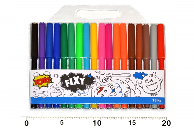 Set od 18 flomastera