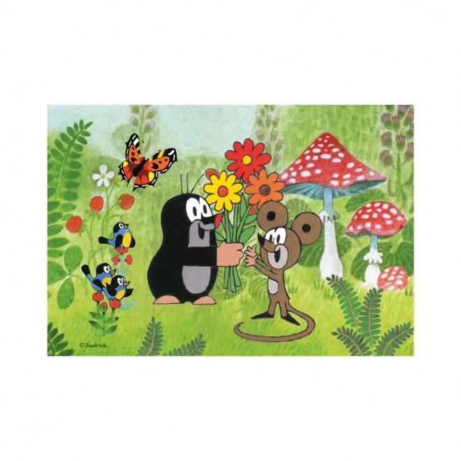 Dino Puzzle Krtko Proslava