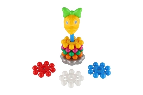 Složena piramida s prstenovima plastika 26cm u mrežici 12m+