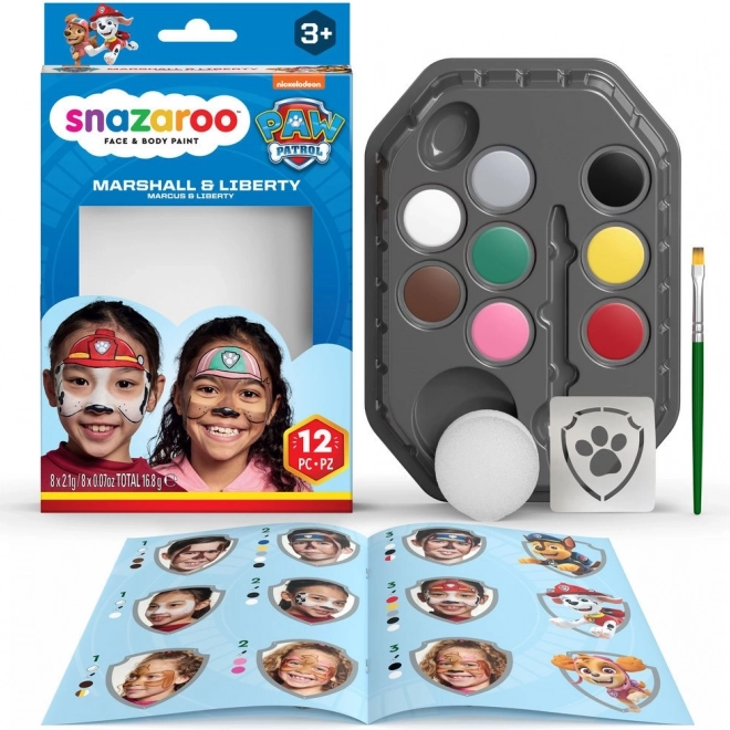 Set boja za lice Paw Patrol Marshall i Liberty