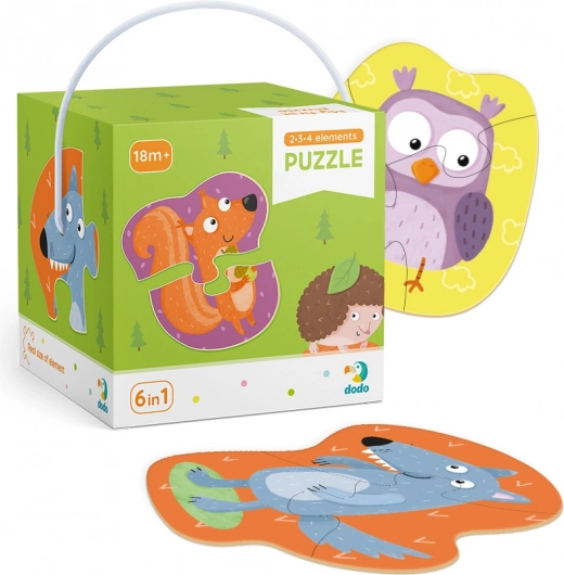 Dodo puzzle 2–3–4 dijela Šumske životinje