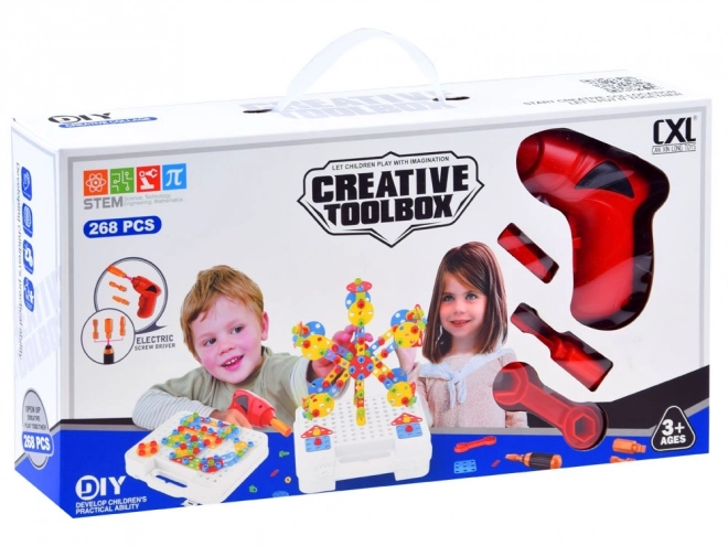 Konstrukcijske kocke s bušilicom 268 dijelova