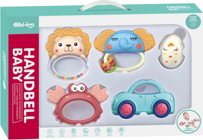 Chipolino set zvečki sa grickalicom životinje 5 kom