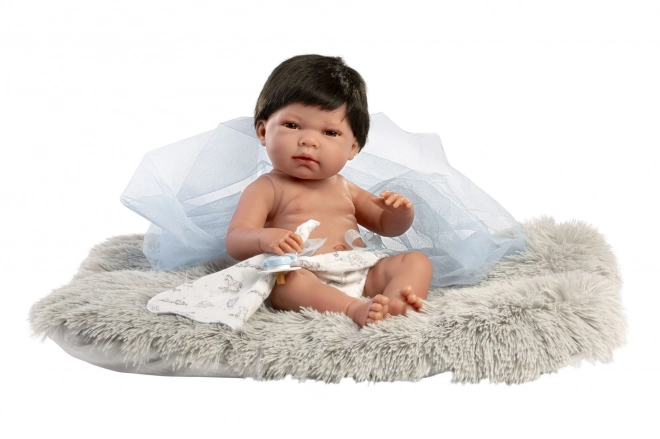 Realistična lutka beba Llorens New Born Dječak s cijelovinilnim tijelom 40 cm