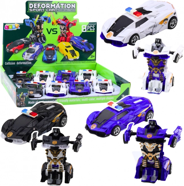 Auto robot 2u1 sportski policijski automobil