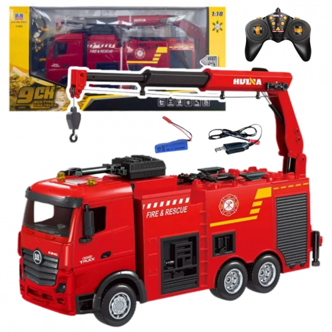 RC vatrogasno vozilo s dizalicom 1:18