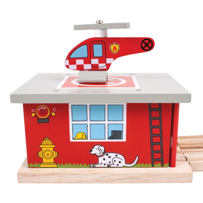 Bigjigs Rail Depo vatrogasna stanica
