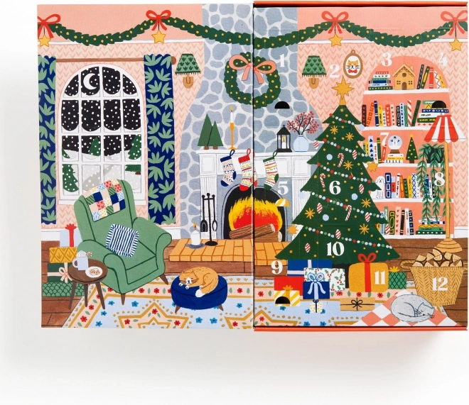 GALISON Puzzle Adventni kalendar Doma za Božić 12x42 komada