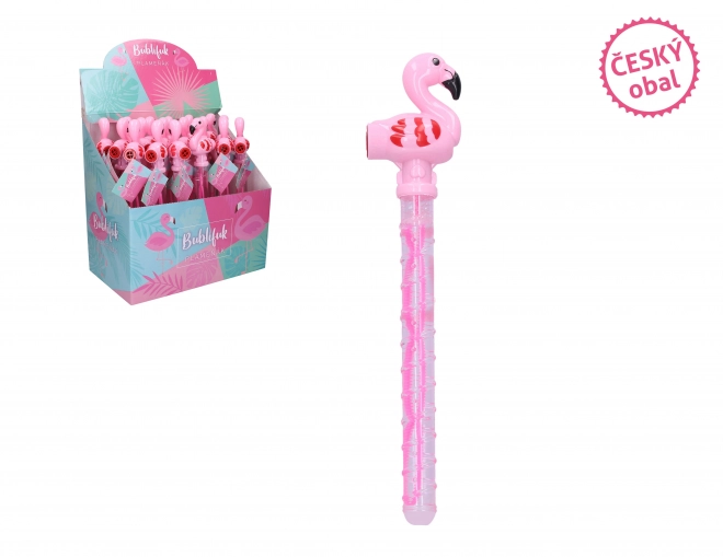 Boca za mjehuriće flamingo sa zviždaljkom 37 cm