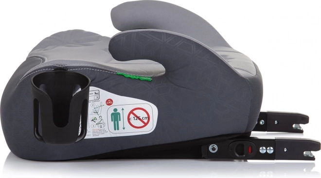 CHIPOLINO Povišeni jastuk Wing i-Size 125-150cm Isofix, Siva Pepeljara