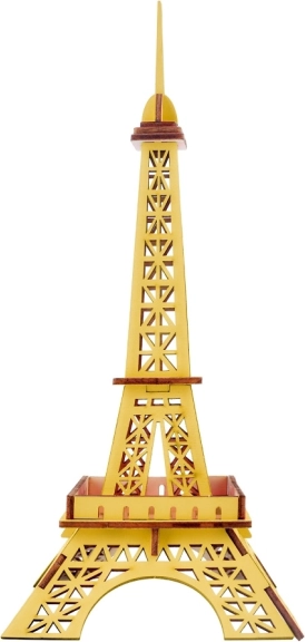 Drvene 3D puzzle Eiffelov toranj žuti