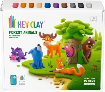 Modelirajuća masa Hey Clay Šumske životinje