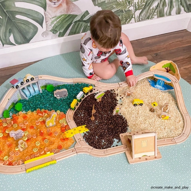 Most s vodopadom Bigjigs Rail