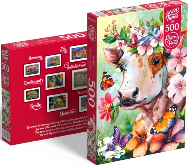 Puzzle CHERRY PAZZI Wow, krava! 500 komada