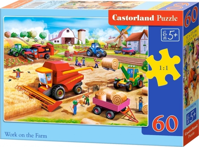 CASTORLAND Puzzle Rad na farmi 60 dijelova