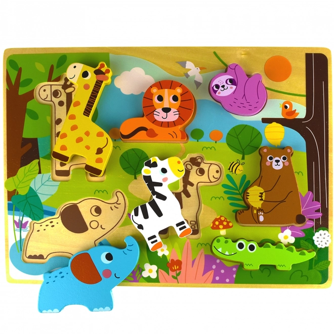 Drvene puzzle ZOO Safari za djecu