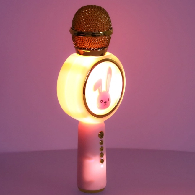 Bežični mikrofon za karaoke bunny pink