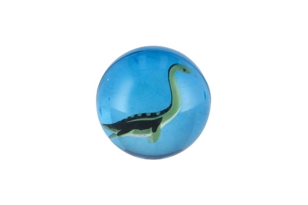 Lopta/skakavac s dinosaurom 4cm mix vrsta 32 kom u posudi