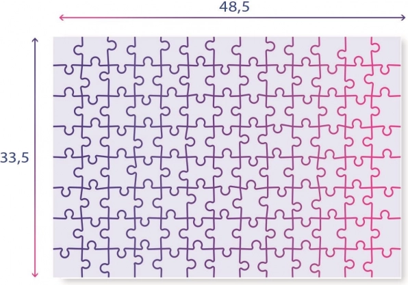 Praktičan format 48,5 × 33,5 cm