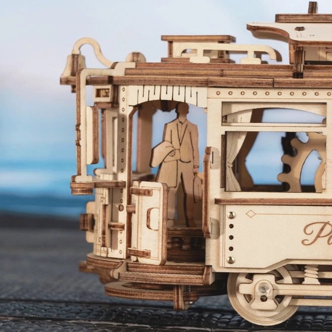 RoboTime 3D drveni mehanički puzzle Tramvaj