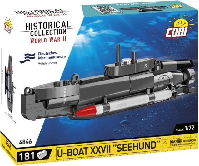Konstrukcijski set podmornice U-Boat Seehund (Tip XXVII) 1:72