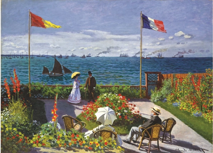 Puzzle Vrt u Sainte-Adresse 1000 dijelova EUROGRAPHICS
