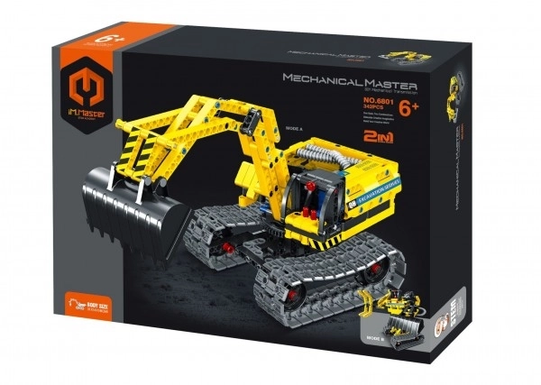 Konstrukcijski set IamMaster bager/robot 2u1 plastika 342 dijelova u kutiji 31x23x6,5cm