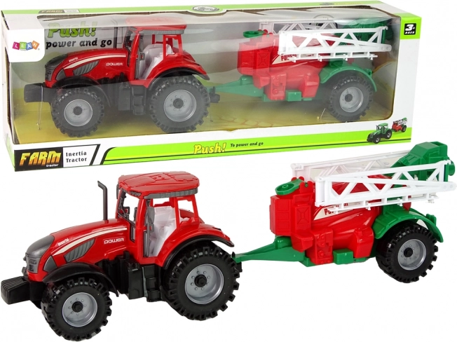 Traktor s prskalicom crveni – set za male farmere