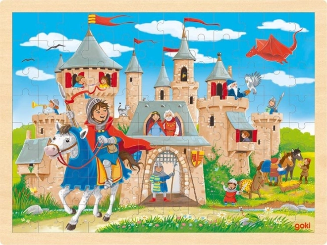 Drvene puzzle Viteški dvorac 96 dijelova