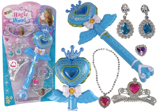 Interaktivni projektor s čarobnim štapom Blue Fairy Pribor