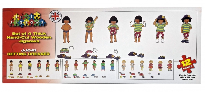 Just Jigsaws Oblačenje - drvene puzzle za djecu