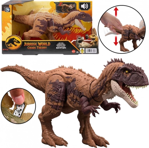Figurica dinosaura Kryptops iz Jurassic Worlda s divljim rikanjem i pokretnim dijelovima