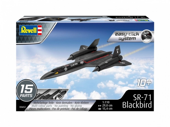 Plastični model SR-71 Blackbird Easy-Click 1/110