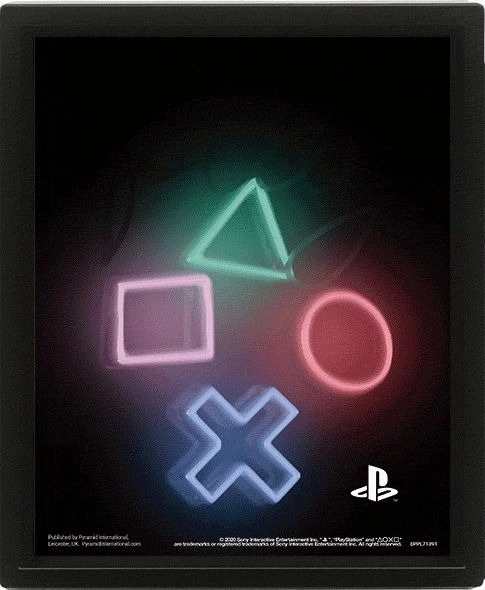 3D slika PLAYSTATION – lentikularni tisak 23 × 28 cm