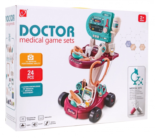 Dječji liječnički set s EKG 24 kom