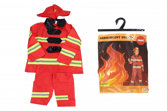 Set karneval - vatrogasac M 110-120 cm