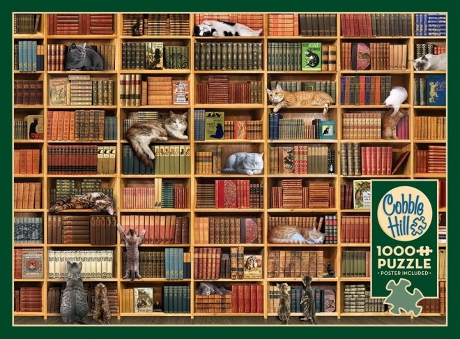Puzzle Mačja knjižnica 1000 dijelova