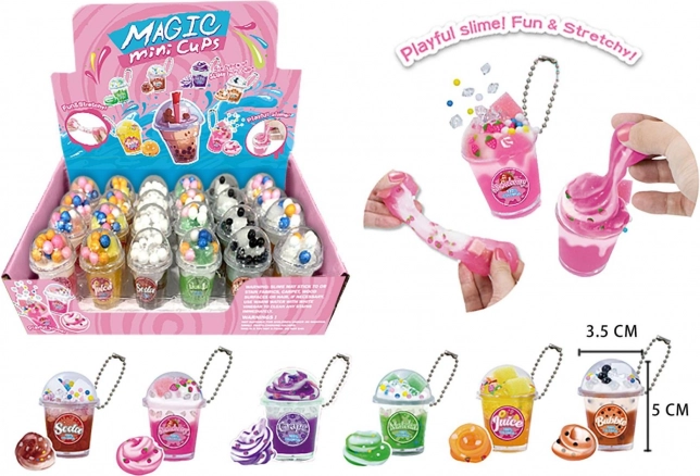 Privjesak s mini sluzom u čašici